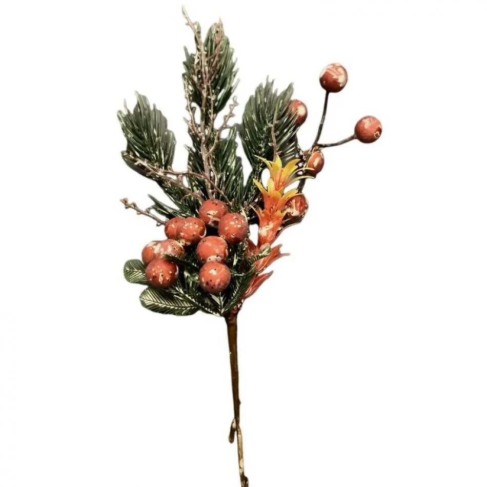 Orange Berry Pick/Sprays/ Fall Sprays/ Orange/Yellow/Terrarium DecorWedding Centerpiece Decor/Faux Flowers/Silk Flowers/Flower Bouquet