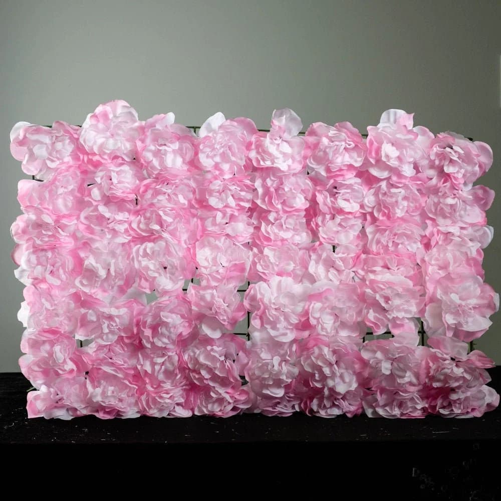 Pink/White/Purple Open Peonies Flower Panel/ Wedding decor/ Floral decor/ Flower wall/ Event decor/ Floral wall panel