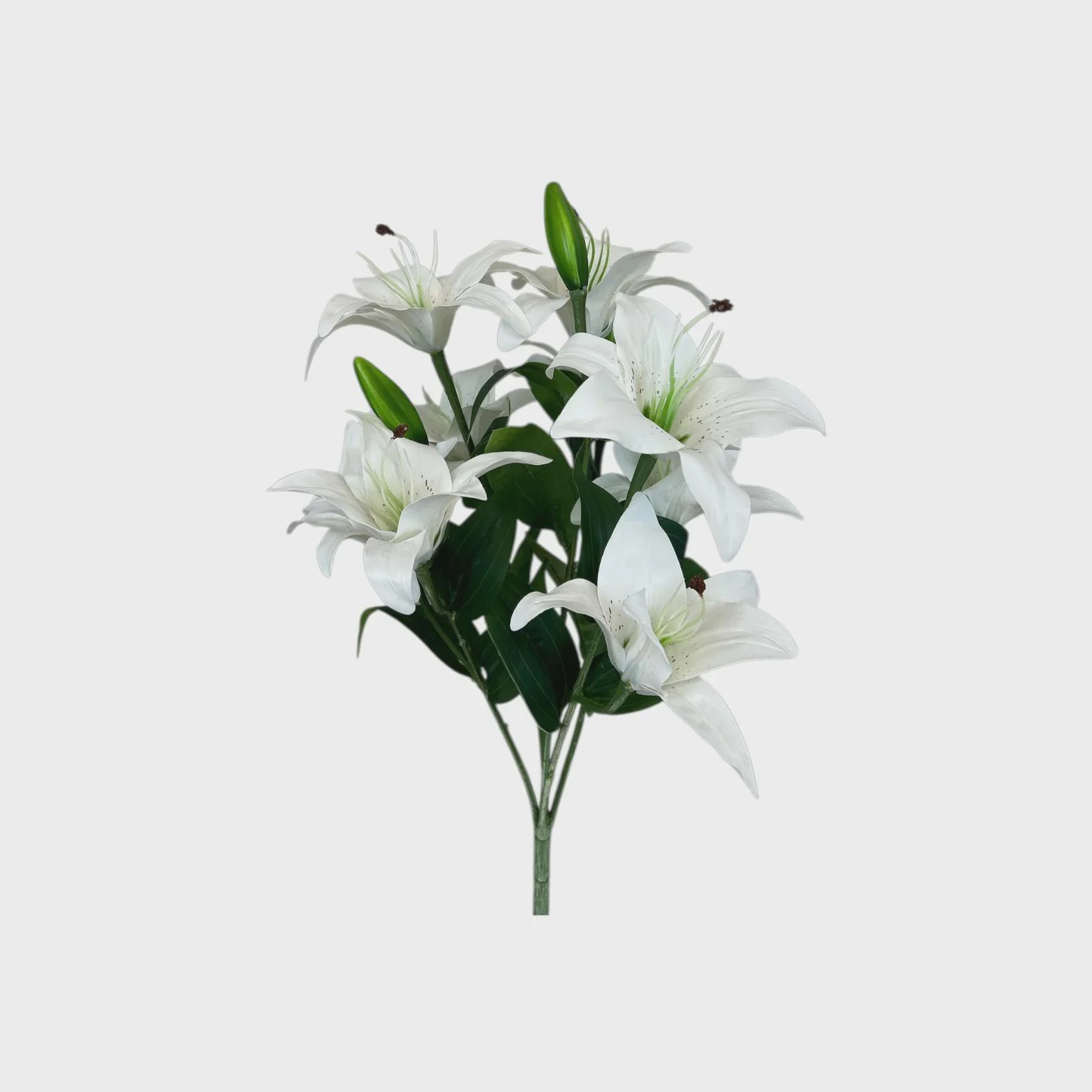 21" White Lily Bundle/Pink/Wedding Centerpieces/Home Decor/Faux Flowers/Silk Flowers/Flower Bouquet