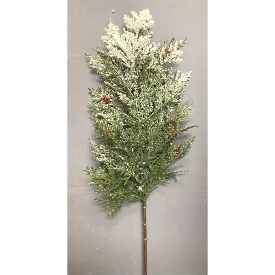 24" Snowy Mini Pinecone Spray/Sprays/Wedding Decor/Holiday Decor/Fall Decor/Table Decor/Cedar Spray/Natural Spray/DIY Craft/Holiday DIY
