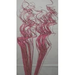 25" Sparkly Fuchsia Curly Twigs/Branches/Centerpiece decor/Decoration Branches/Red Branches/Sparkle Branches/Silver Branches
