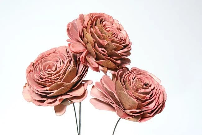 3PC Light Pink Sola Rose/Pink/Wedding Centerpieces/Home Decor/Faux Flowers/Silk Flowers/Flower Bouquet/Spring Wedding/Summer Wedding