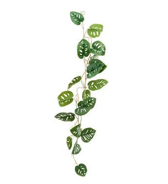 42" Green Monstera Leaf Garland/Greenery/Tropical Paradise/Greenery Garland/Tropical Leaves