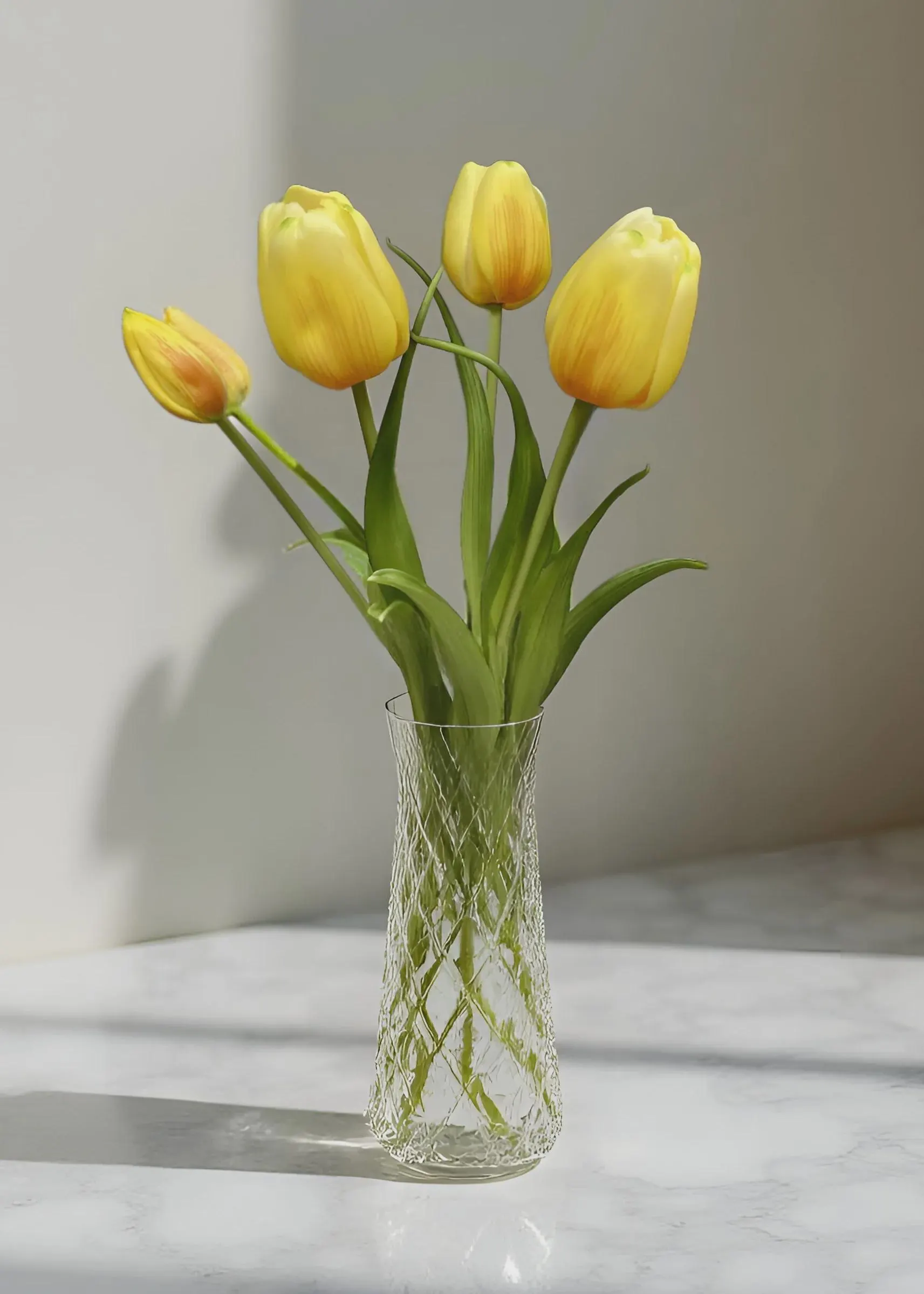 18" Fresh Touch Yellow Day Dream Tulip Bundle/Faux Spray/Autumn Decor/Holiday Decor/Fall Decor/Thanksgiving Decor/Wedding Decor