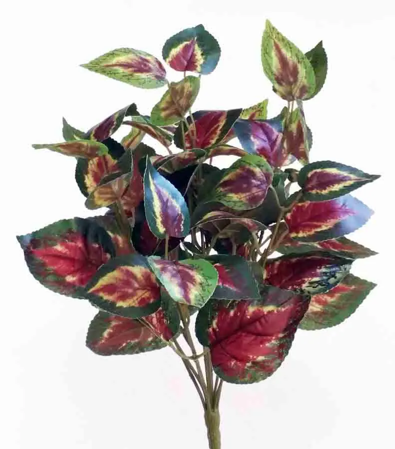17" Coleus Faux Bushel/Painted Neetle/ Foliage Bushel/Vines For Wedding/Greenery/Wedding Centerpieces/Home Decor/Faux Vines/GreenGarlands