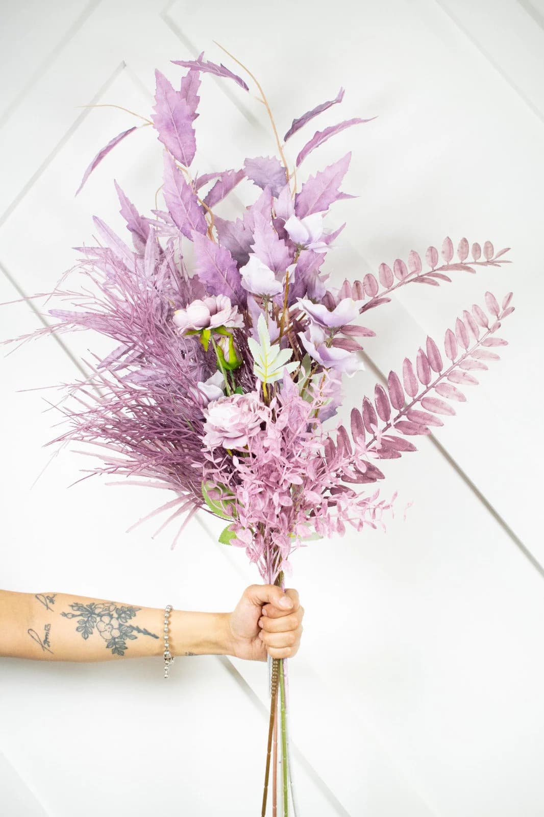 Artificial Lavender Faux Bouquet/Wedding Bouquet/Bridemaids Bouquets/Artificial Bouquets/Florals/Faux Pampas Bouquets/Floral Wedding Pampas
