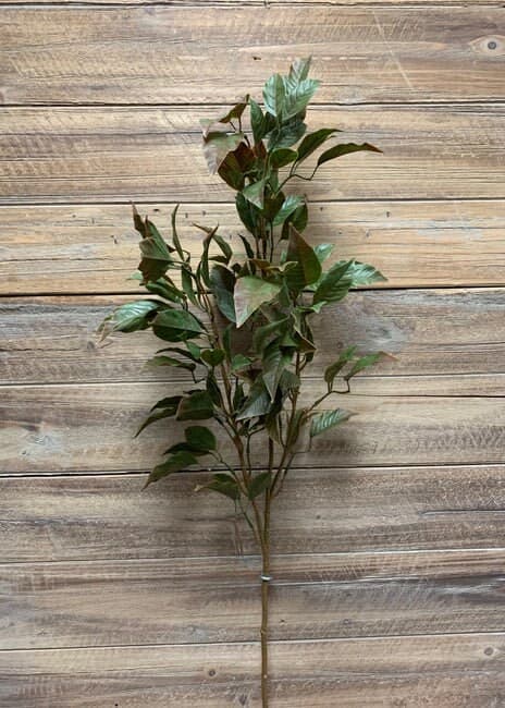 35" Green Ficus Bush/Floral Wedding/Greenery/Wedding Centerpieces/Home Decor/Faux Vines/Silk Vines/Garlands