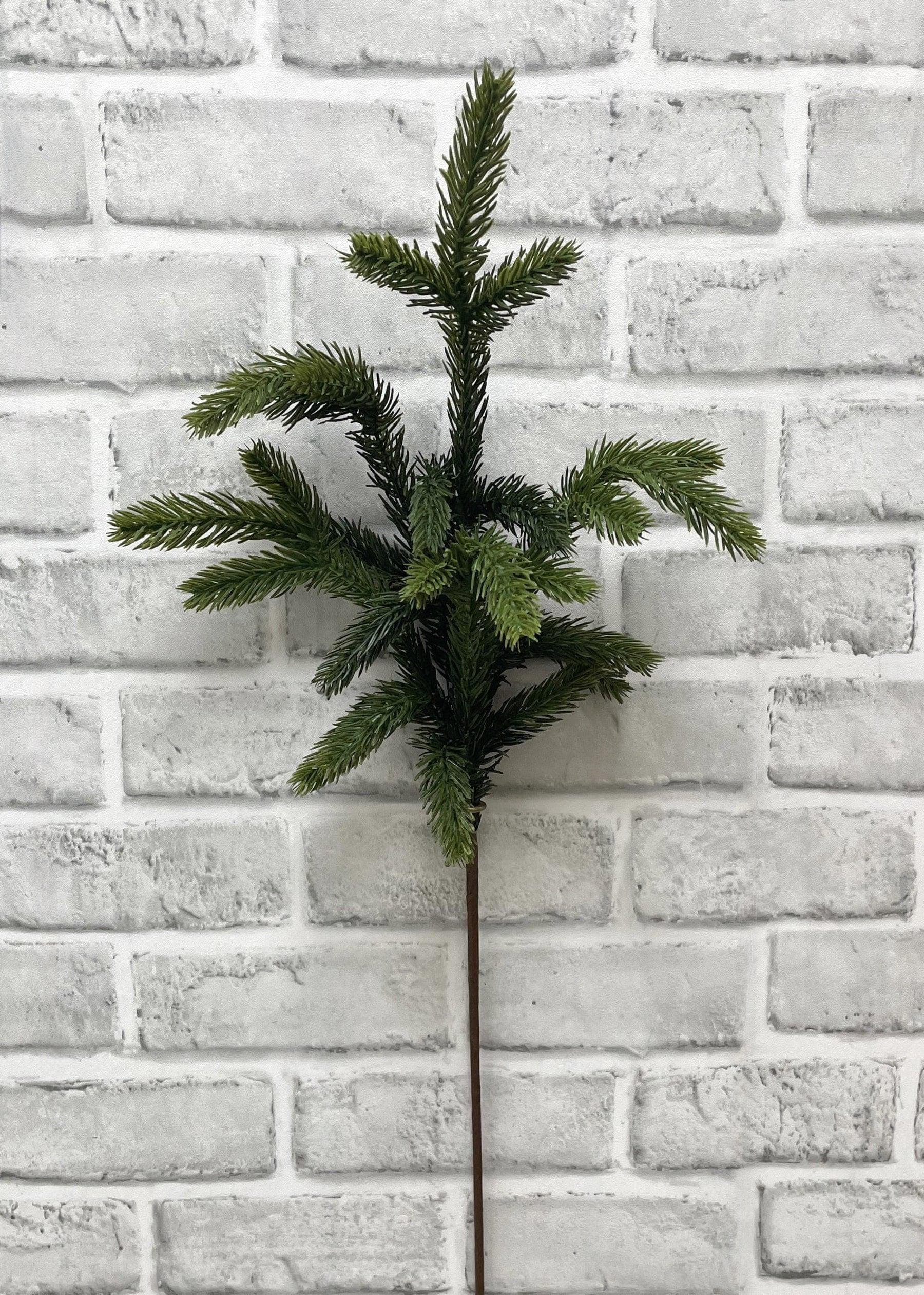 24" Fresh Touch Green Spruce Spray/Holiday Season/White Winte/Spray/Fall/Red Berry/Faux/Autumn Decor/Holiday Decor/Fall Decor/Table Decor