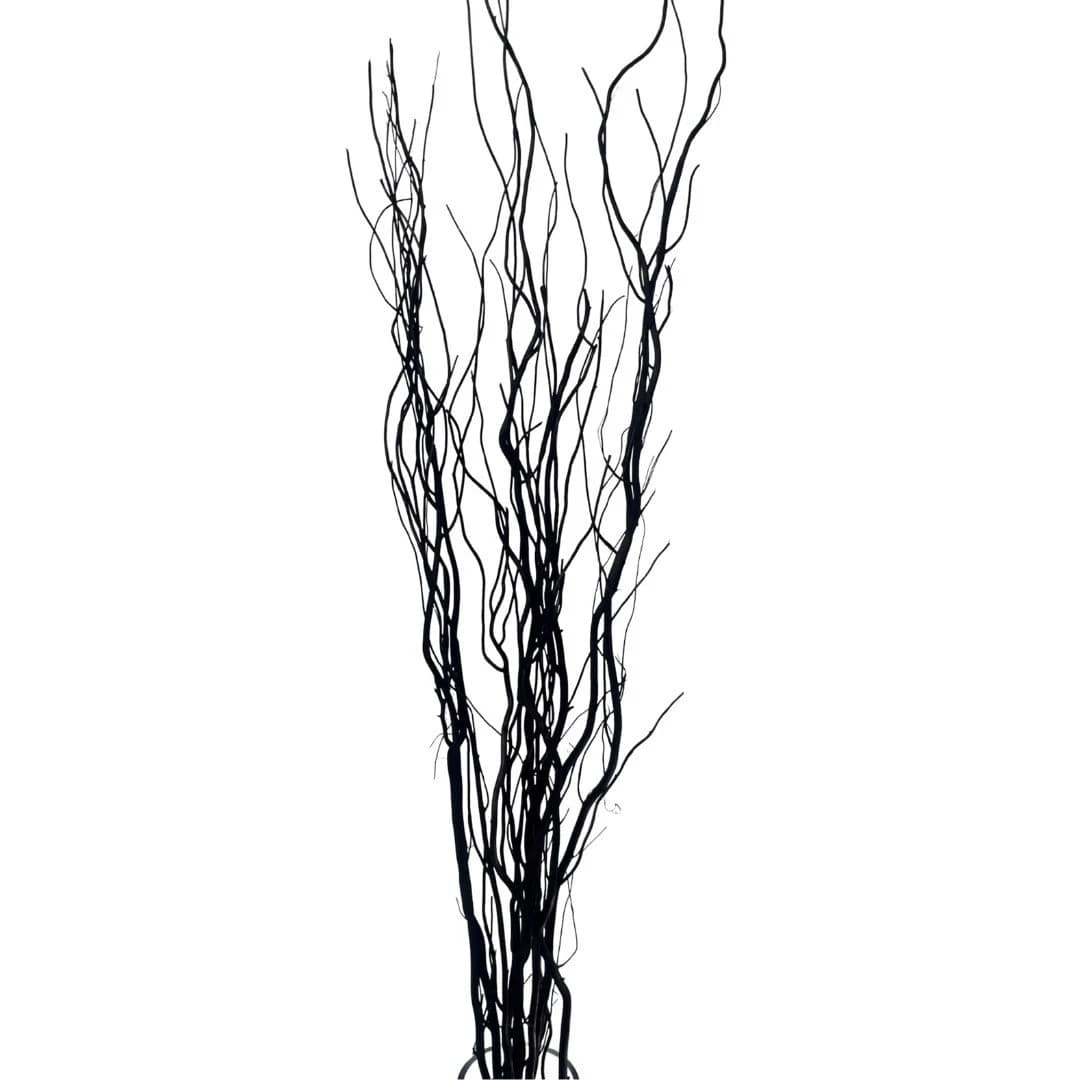 Black Willow Natural Branch/Curly Twigs/Branches/Centerpiece decor/ Winter/Decoration Branches/Branches/Glitter Branches/Silver Branches