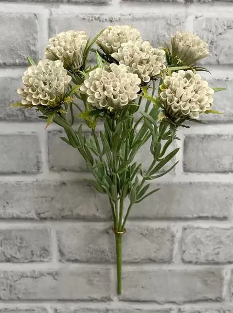 13.5" White Honeycomb Bush/Honeycomb Bush/Faux Flowers/Mutiple sizes/Aisle decor/ Centerpiece/Home Decor/Yellow Flowers/Roses