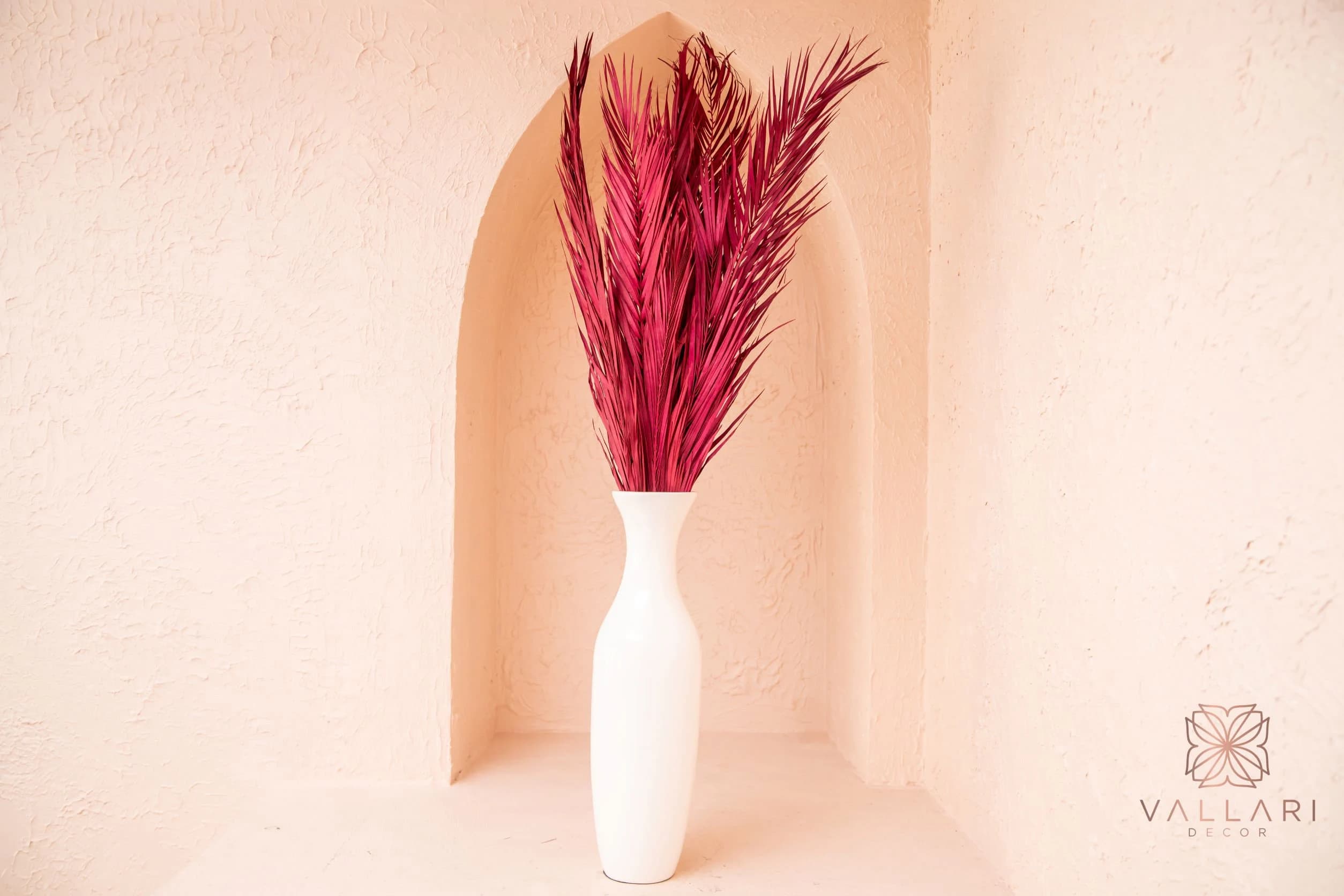 5PC 3.5-4 FT Tall Pink Palm Leaf/Branches/Centerpiece decor/GreeneryPalm Leaves Palm Bundles/Tropical Decor/Summer Wedding/Dried Sago Palm