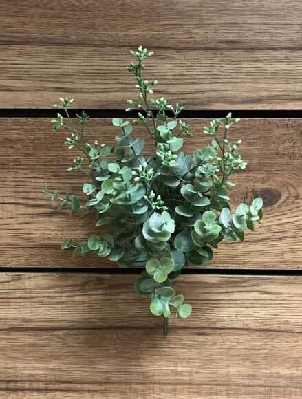 11" Eucalyptus Bush/Sprays/Greenery/Succulents/Terrarium Decor/Wedding Centerpieces/Home Decor/Faux Flowers