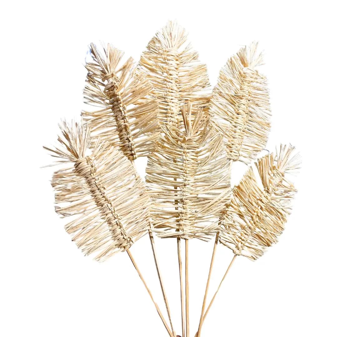 Small Bleached Boho Leaf/Pampas/Vibrant Pampas/Fluffy/Boho BlueHome Decor/Rustic Wedding/Brown Pampas
