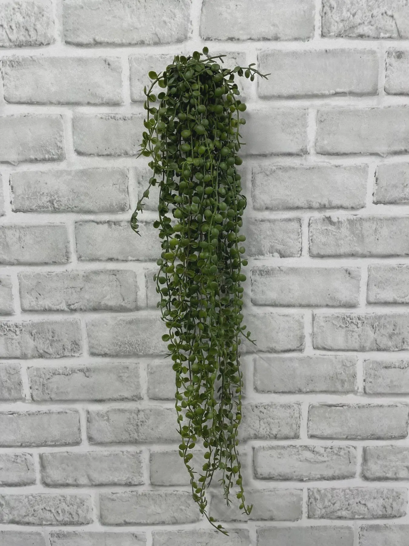 22" Fresh Touch Jade Necklace Hanging Bush, Artificial Trailing Succulent Vine, Luxury Wedding Garland Greenery, Cascading Fake Plant