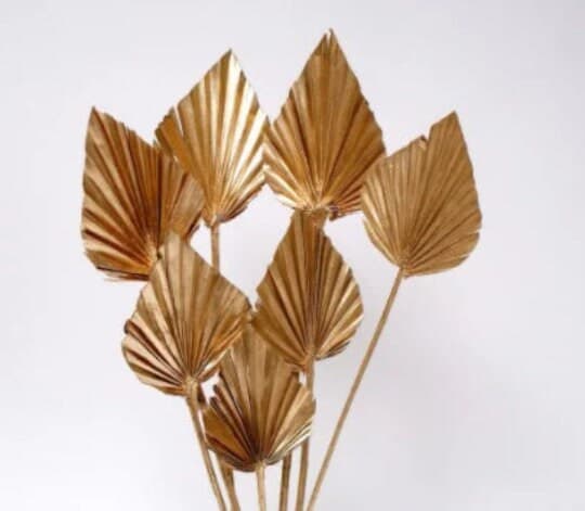 8pc Gold PALM SPEARS/Grey/ivory Palm /green palm /brown palm/ Home Decor/Vase DecorWedding Decor/Faux Flowers/Silk Flowers/Flower Bouquet