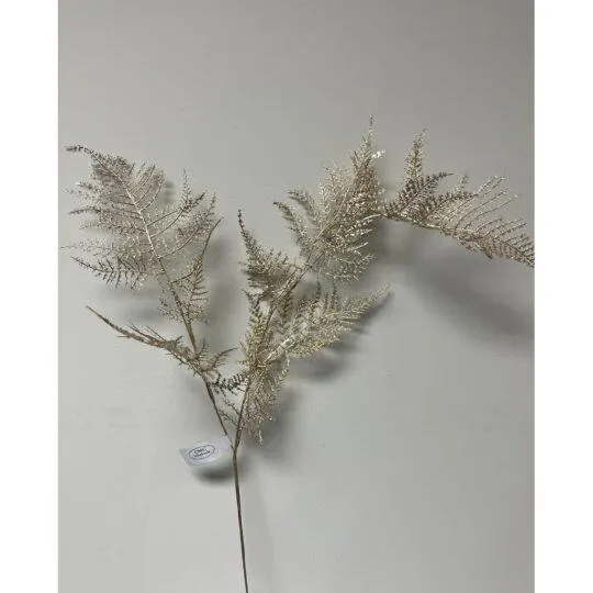35" Gold Asparagus Fern Spray/Sprays/Faux Spray/Wedding Decor/Holiday Decor/Table Decor/Glitter Spray/Natural Spray/DIY crafts