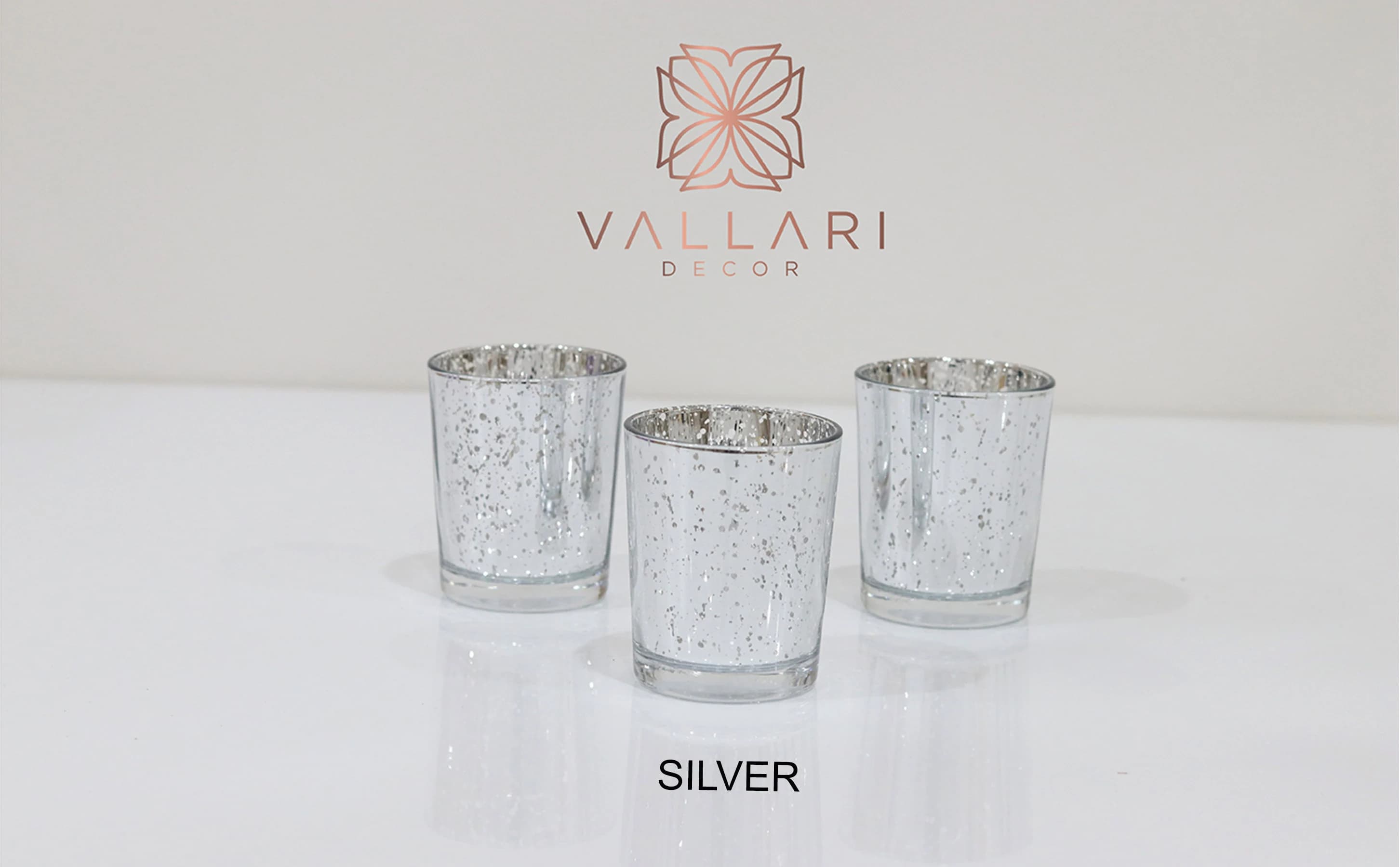 Set of 12 Mercury Glass White Speckled Glass Candle Holders Votive Holder Led Candleholder Tea Light Wedding 2.5 Winter Christmas