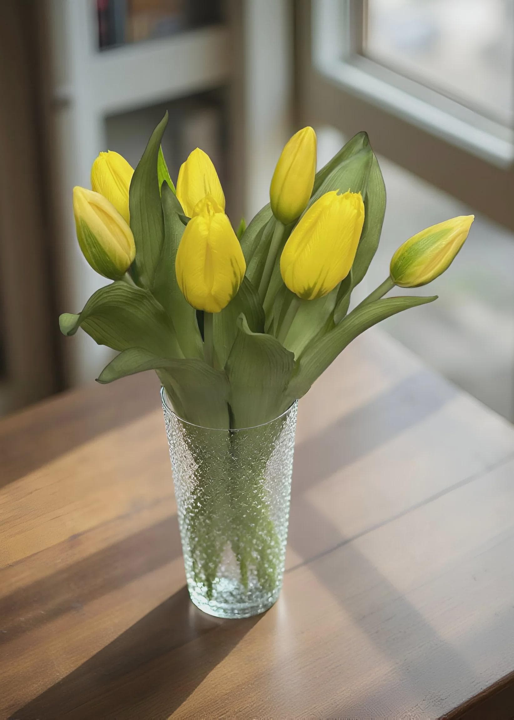12" Fresh Touch Yellow Formosa Tulip Bundle/Faux Spray/Autumn Decor/Holiday Decor/Fall Decor/Thanksgiving Decor/Wedding Decor