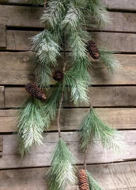 48" Glitter Pine Multi Garland with Pine Cones/ Faux Garlands/Vines/Greenery/Wedding Centerpieces/Home Decor/Faux Vines/Silk Vines/Garlands