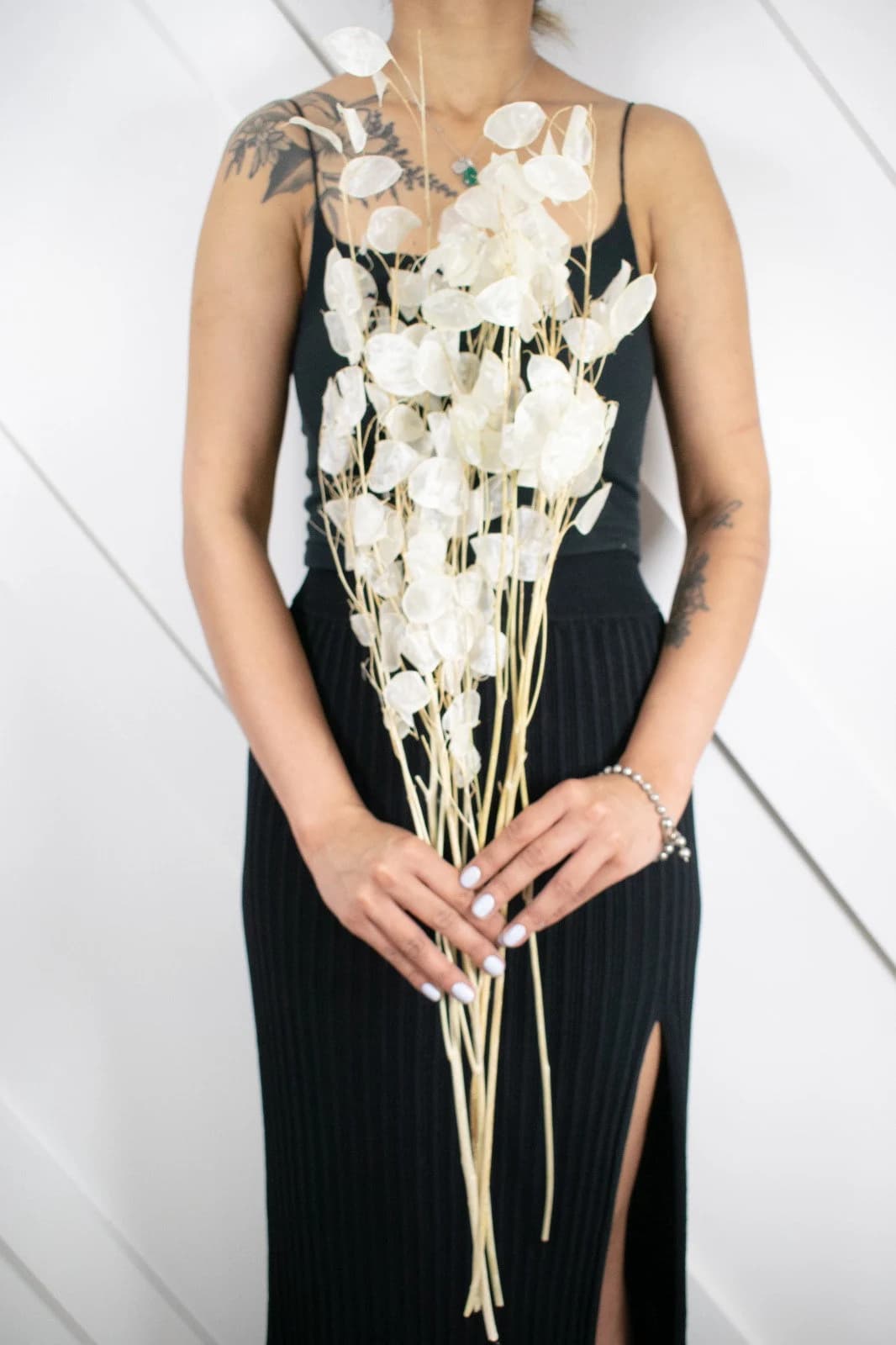 34" Lunaria Silver Dollar Natural Florals/4oz/Table Setting/Home Decor/Faux Decor/Faux Decoration/Fall Season/Indoor Decor/Artificial Floral