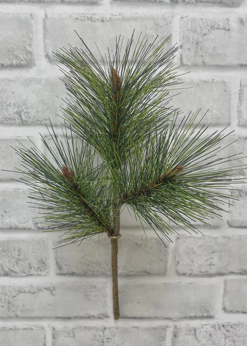 12" Mugo Pine Spray/Holiday Season/White Winte/Spray/Fall/Red Berry/Faux/Autumn Decor/Holiday Decor/Fall Decor/Table Decor