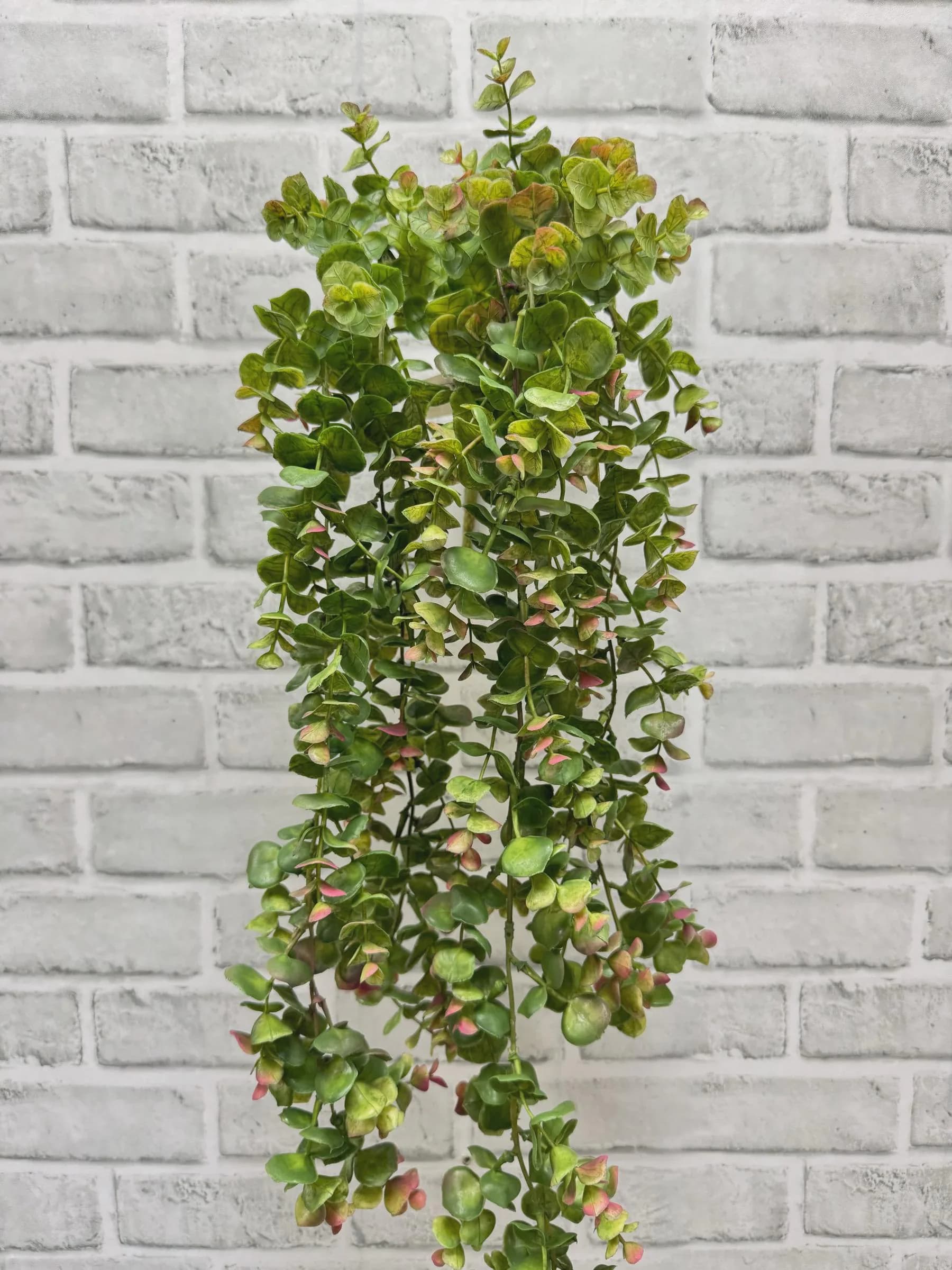 24" Burgundy Green Hanging Eucalyptus bush/Garland/Artificial Greenery/Holiday Decor/Christmas Decor/Seasonal/Long Garland/Dark Green