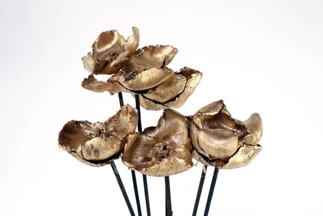 7PC Gold Palm Cups/Curly Twigs/Branches/Centerpiece decor/ Decoration Branches/Gold Branches/Glitter Branches/Silver Branches