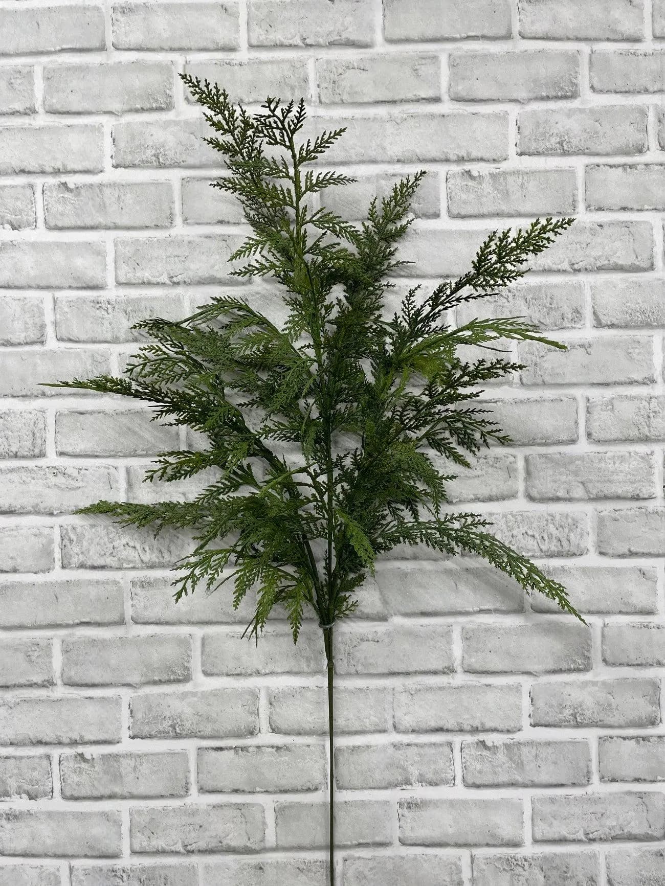 40" Real Touch Cypress Spray, Faux Winter Cypress Branch, Christmas Greenery Tall Floral Stem, Luxury Large Evergreen Vase Filler Design