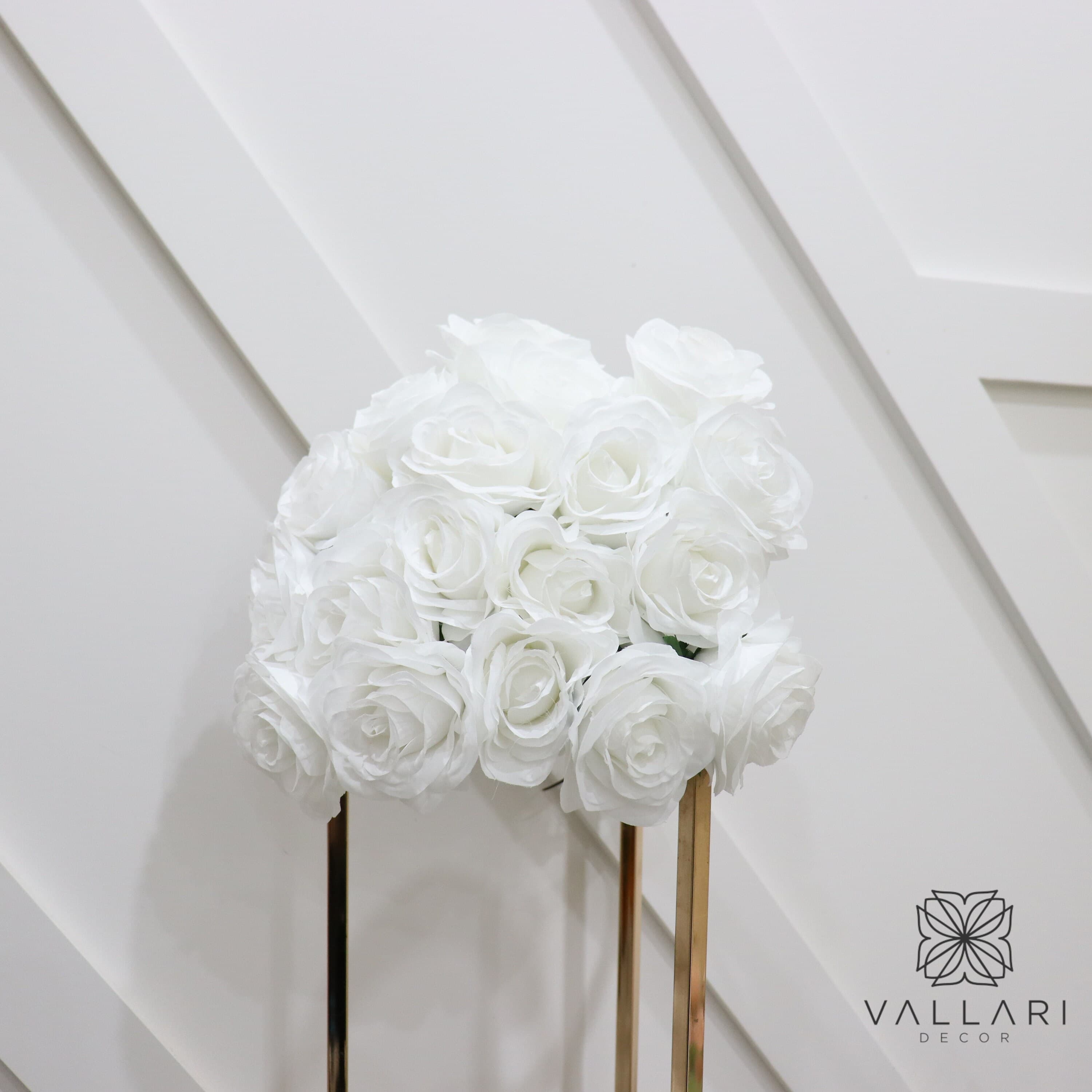 White Rose Bush/Violet Rose Bush/Faux Flowers/Mutiple sizes/Aisle decor/ Centerpiece/Home Decor/Yellow Flowers/Roses