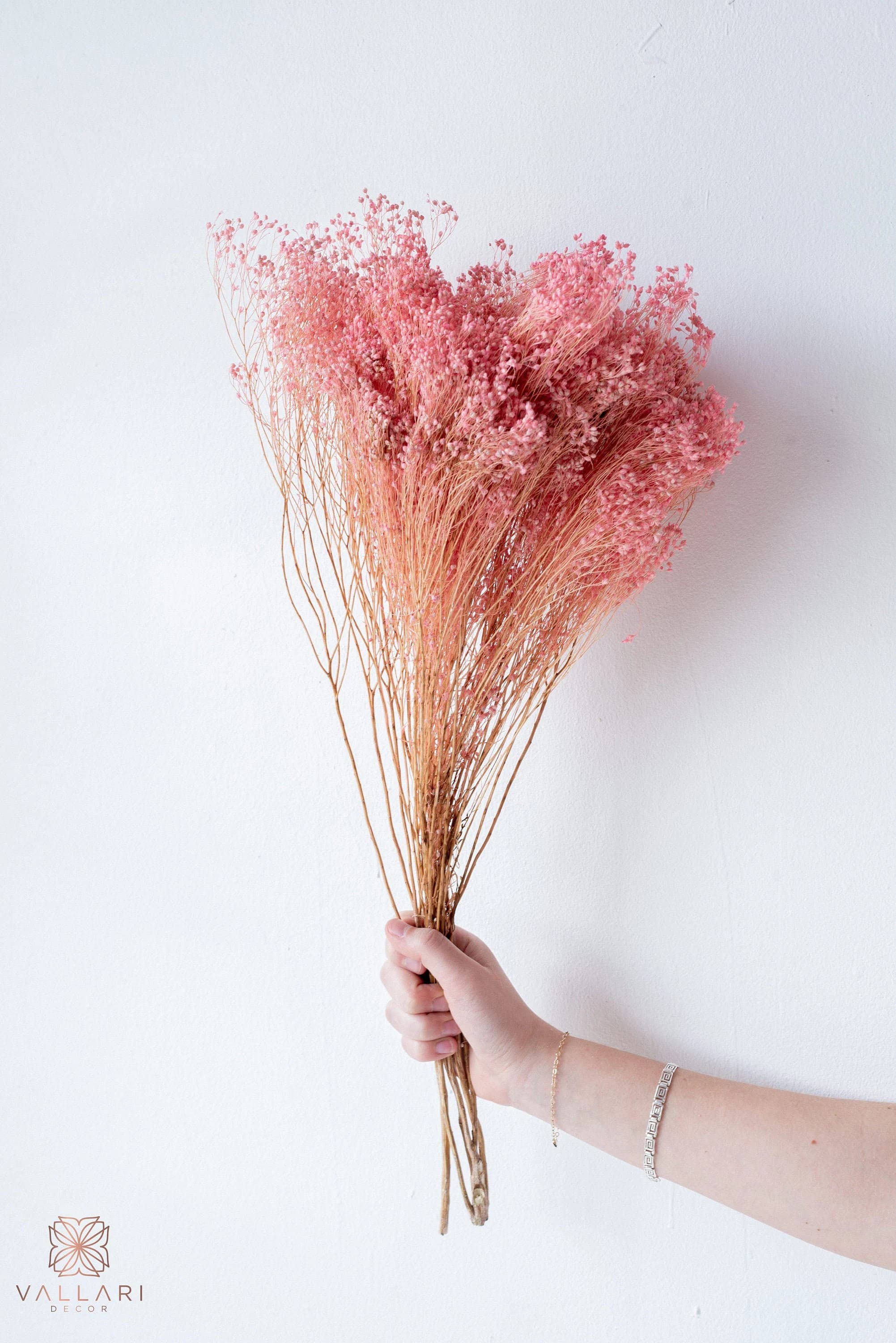 17" Dried Pink Broom Bloom/Fall/Thanksgiving/Table Setting/Home Decor/Faux Decor/Faux Decoration/Fall Season/Indoor Decor/Artificial