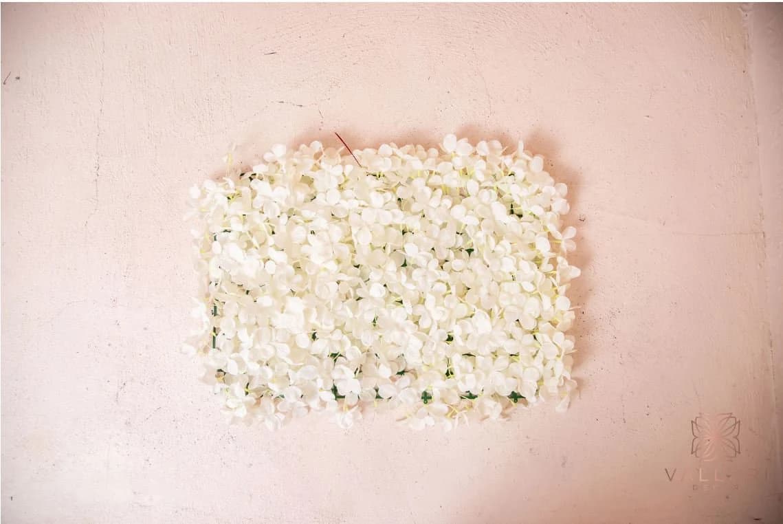 1-6-12-24pc Ivory Hydrangea Flower Panel/ Wedding decor/ Floral decor/ Flower wall/ Event decor/ Floral wall panel/Hydrangea Florals/