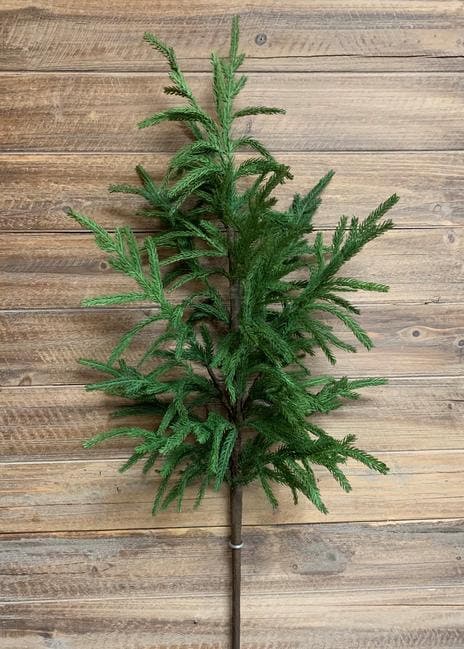 40" Fresh Touch Norfolk Pine Branch/Faux Spray/Autumn Decor/Holiday Decor/Fall Decor/Thanksgiving Decor/Wedding Decor