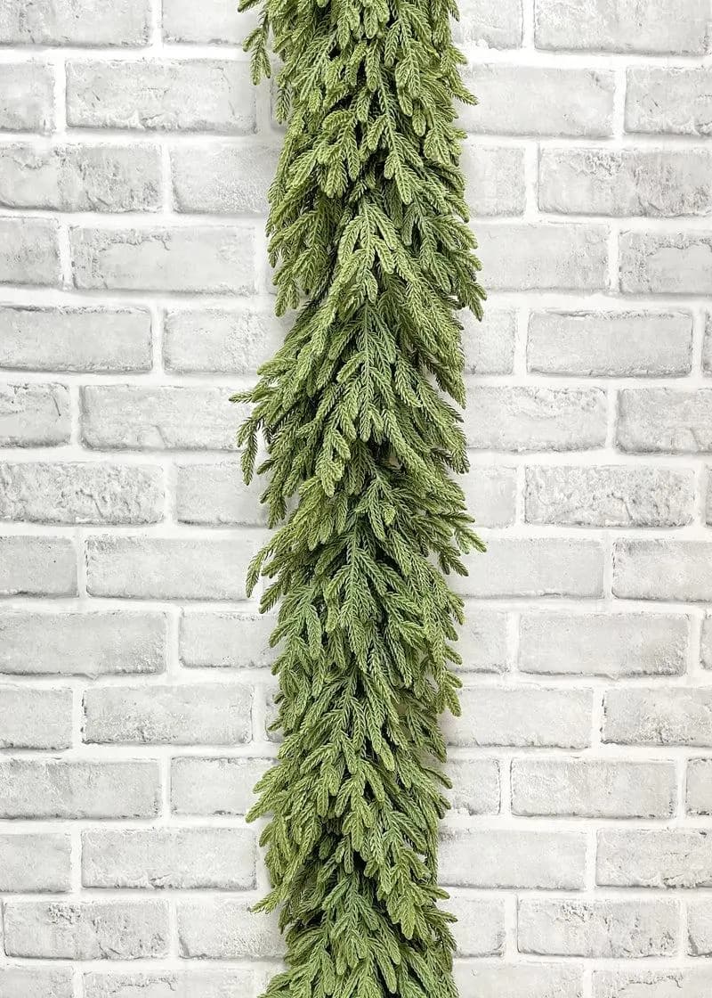 59" Fresh Touch Baby Norfolk Island Pine Garland/ Faux Garlands/Vines/Greenery/Wedding Centerpieces/Home Decor/Faux Vines/Plastic Cedar