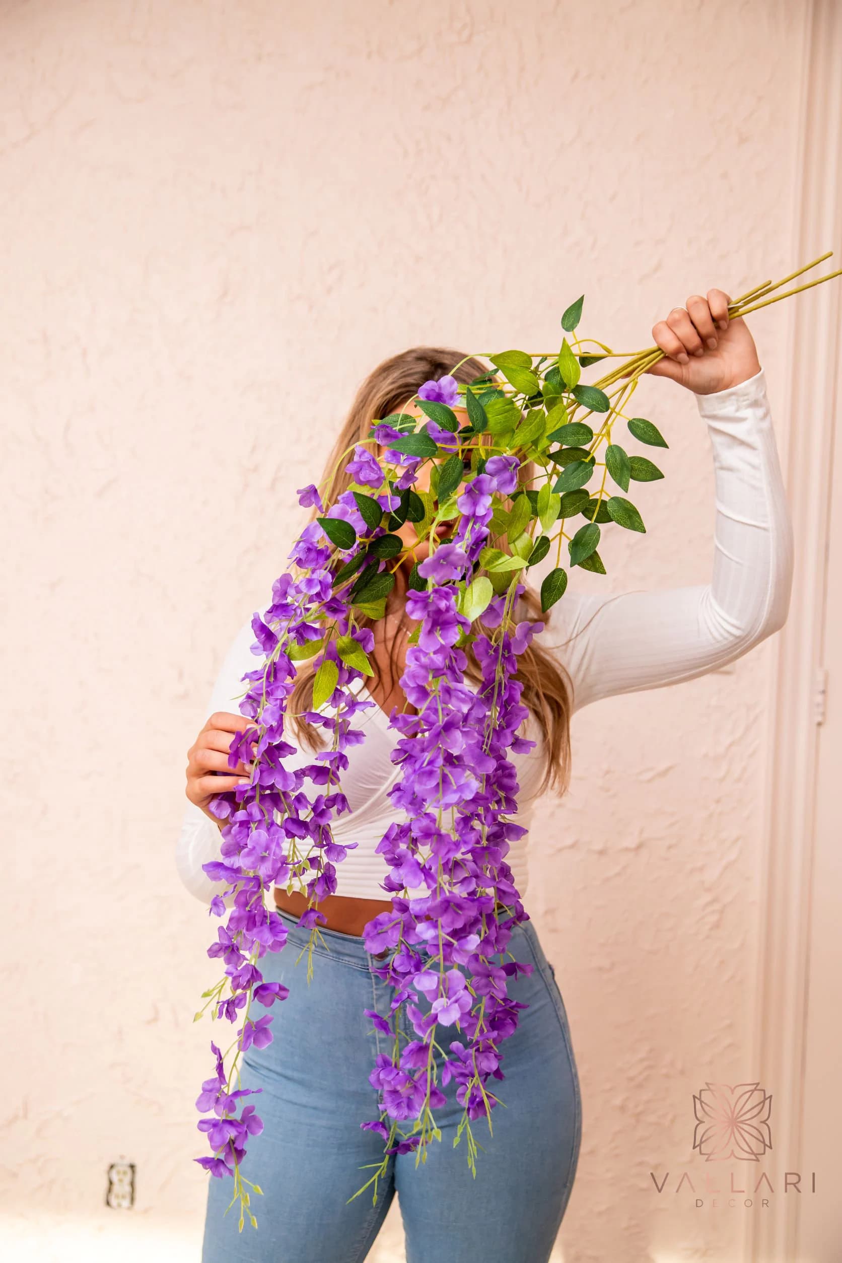 Purple Wisteria/Vines For Wedding/Greenery/Wedding Centerpieces/Home Decor/Faux Vines/Silk Vines/Garlands