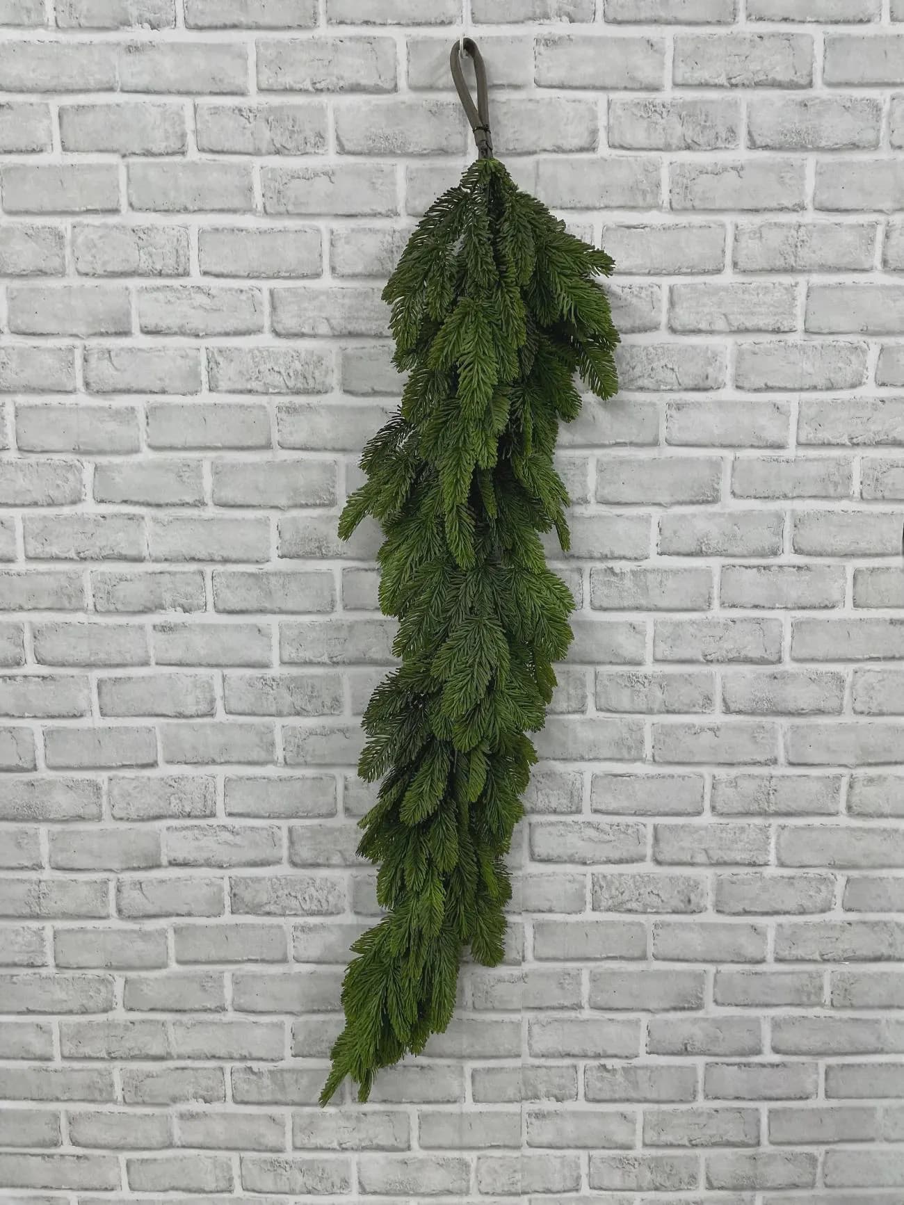 48" Fresh Touch Noble Fir Garland - Realistic Artificial Pine Greenery, 4ft Faux Christmas Garland for Mantle, Table Runner, Holiday Decor
