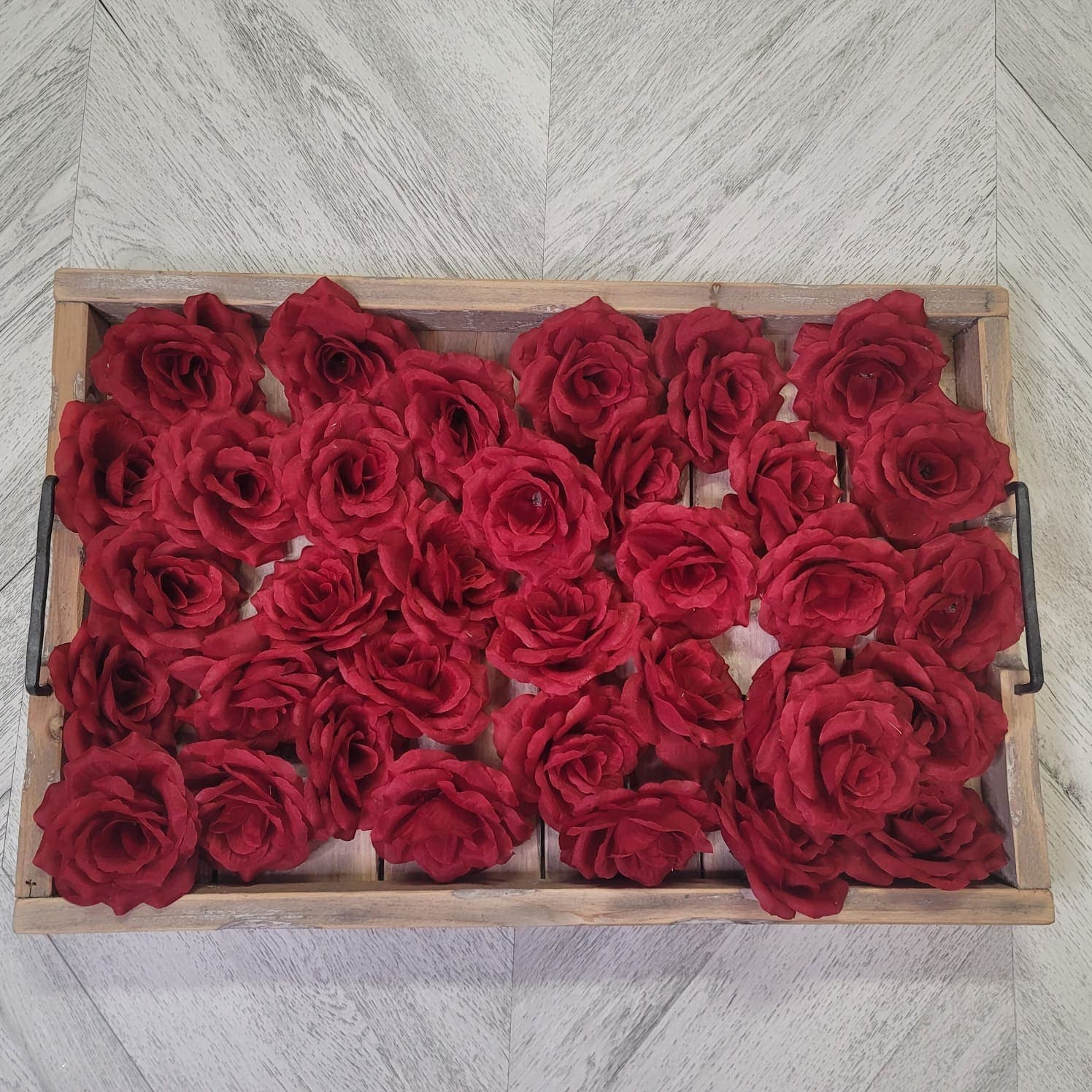 RED Loose Open Rose Floral/20pc/50pc/100pc/Florals/Loose Florals/DIY/Wedding decor/Floral decor/Event decor/Floral wall panel/Flower wall