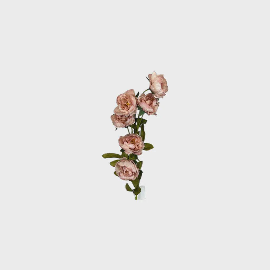 29" Mini Rose Stem with 6 Heads | Artificial Rose Spray | Faux Floral Stem | Wedding Flowers | DIY Bouquet | Centerpiece Flower