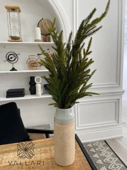 16" Real Touch Norfolk Pine Picks /Faux Spray/Autumn Decor/Holiday Decor/Fall Decor/Thanksgiving Decor/Wedding Decor