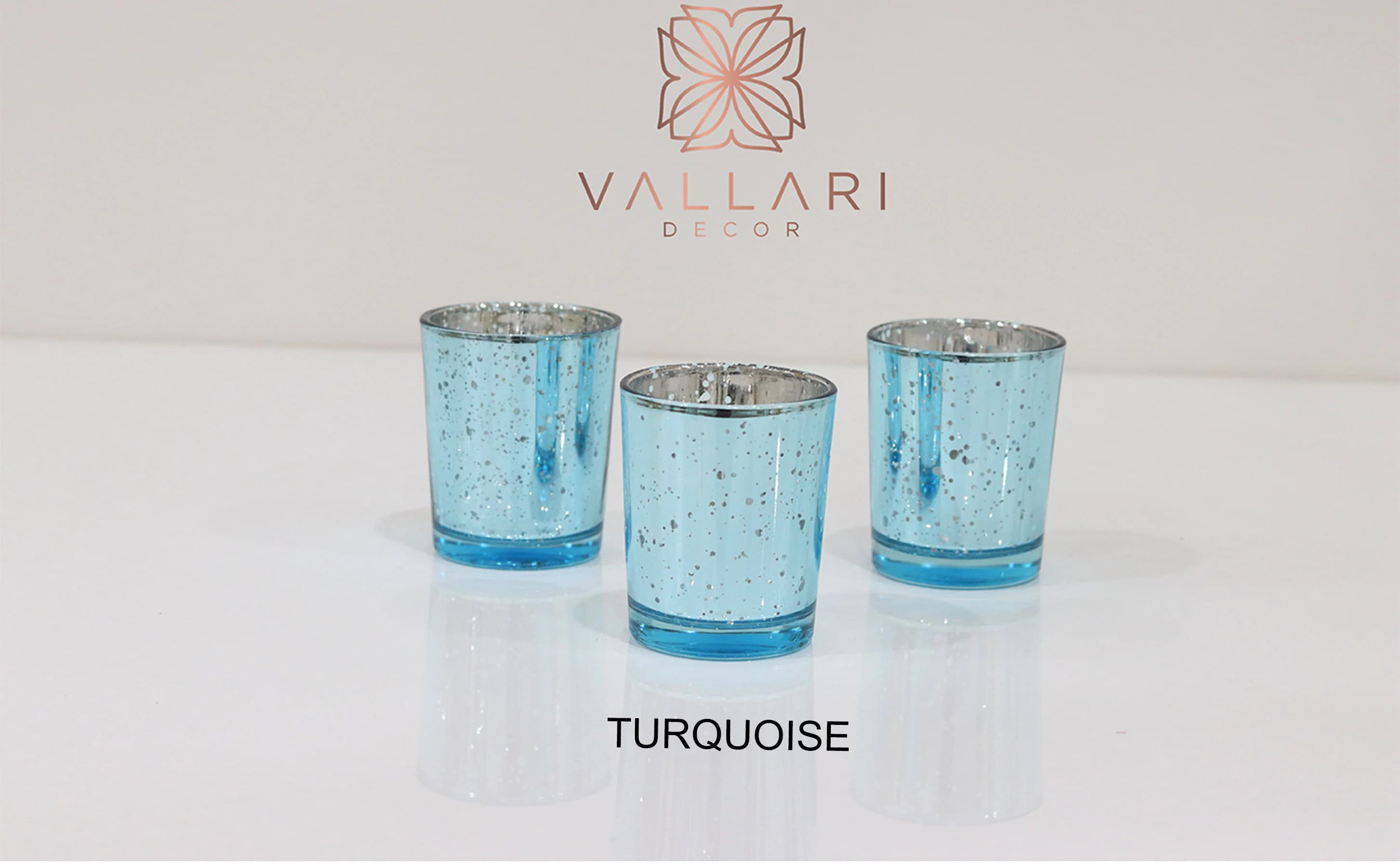 Set of 12 Mercury Glass Turquoise Speckled Glass Candle Holders Votive Holder Led Candleholder Tea Light Wedding 2.5 Winter Christmas