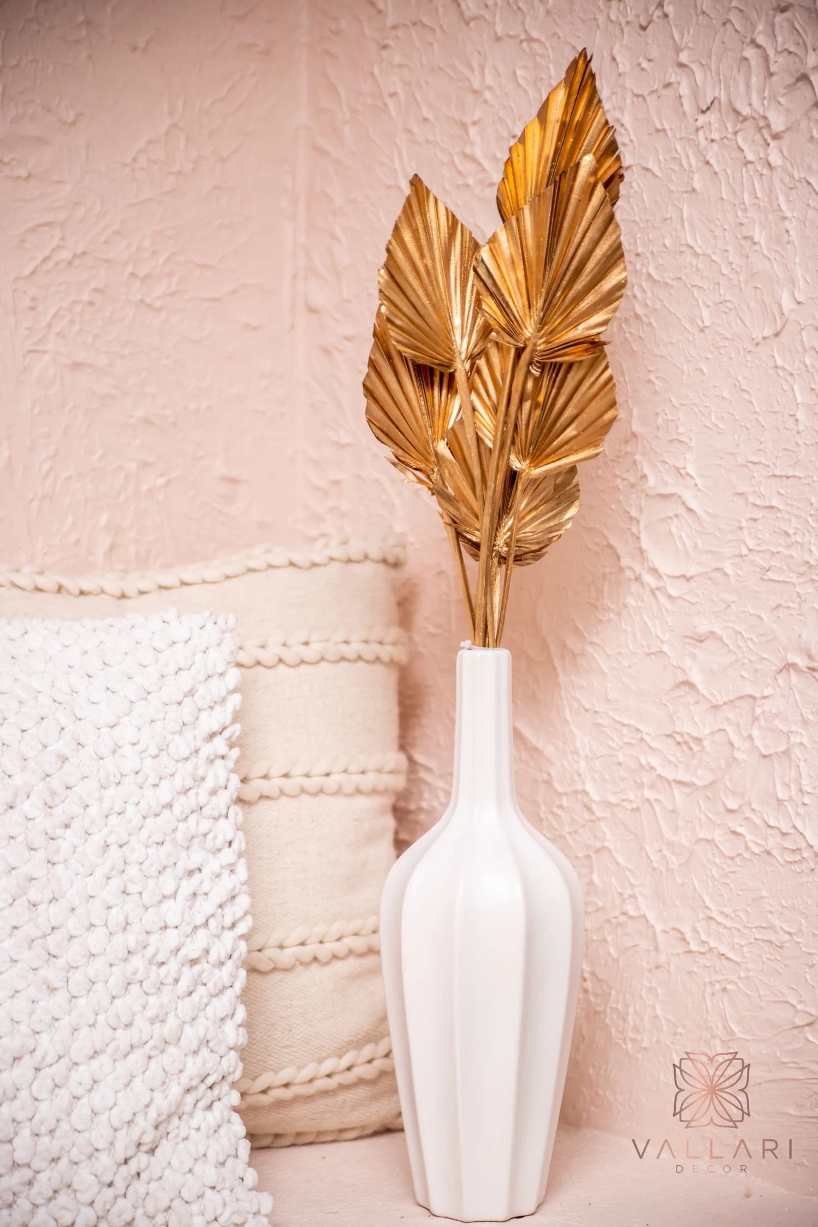 Gold Palm Spears/Grey/ivory Palm /green palm /brown palm/ Home Decor/Vase DecorWedding Decor/Faux Flowers/Silk Flowers/Flower Bouquet