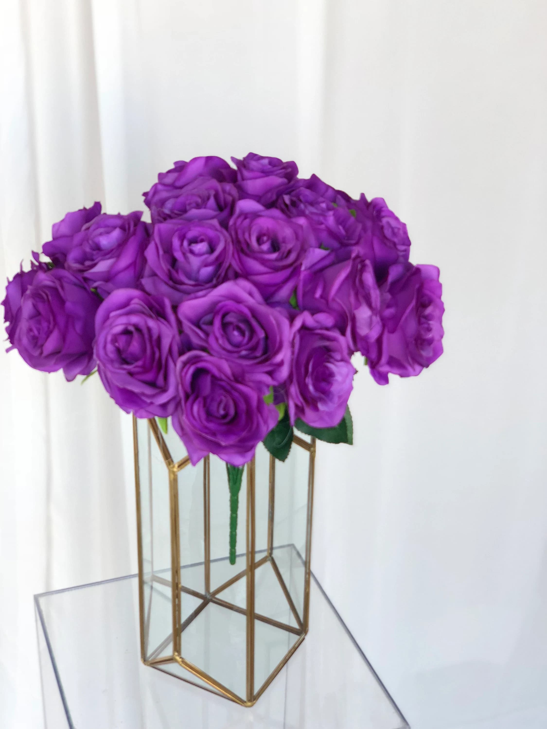 Grape Purple Rose Bush/Grape Rose Bush/Faux Flowers/Mutiple sizes/Aisle decor/ Centerpiece/Home Decor/Yellow Flowers/Roses