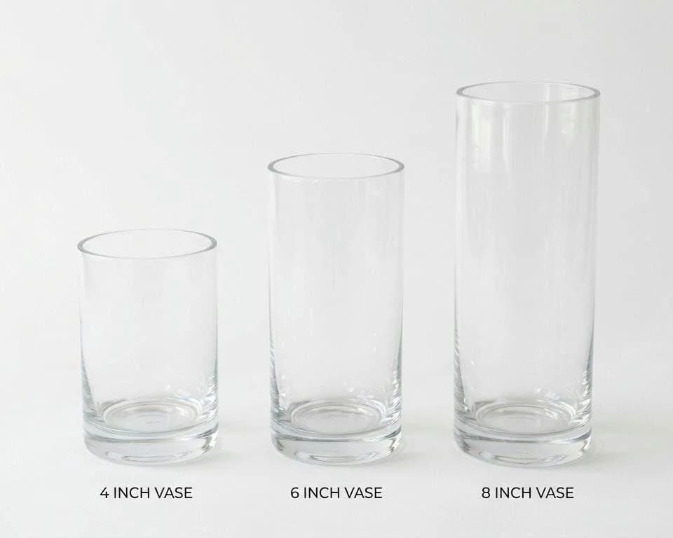 Set of 3 Cylinder Vases/ Glass Vase/ Table Top Vase/Centerpiece Kits/diy centerpieces/glass vases/tall vase/
