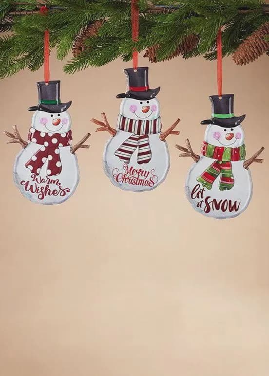 8.25" Holiday Snowman Ornament/Christmas Tree Ornaments/Tree Topper/Ornaments/Tree Decorations/Xmas Decor/Xmas Tree Decor/Holiday Season