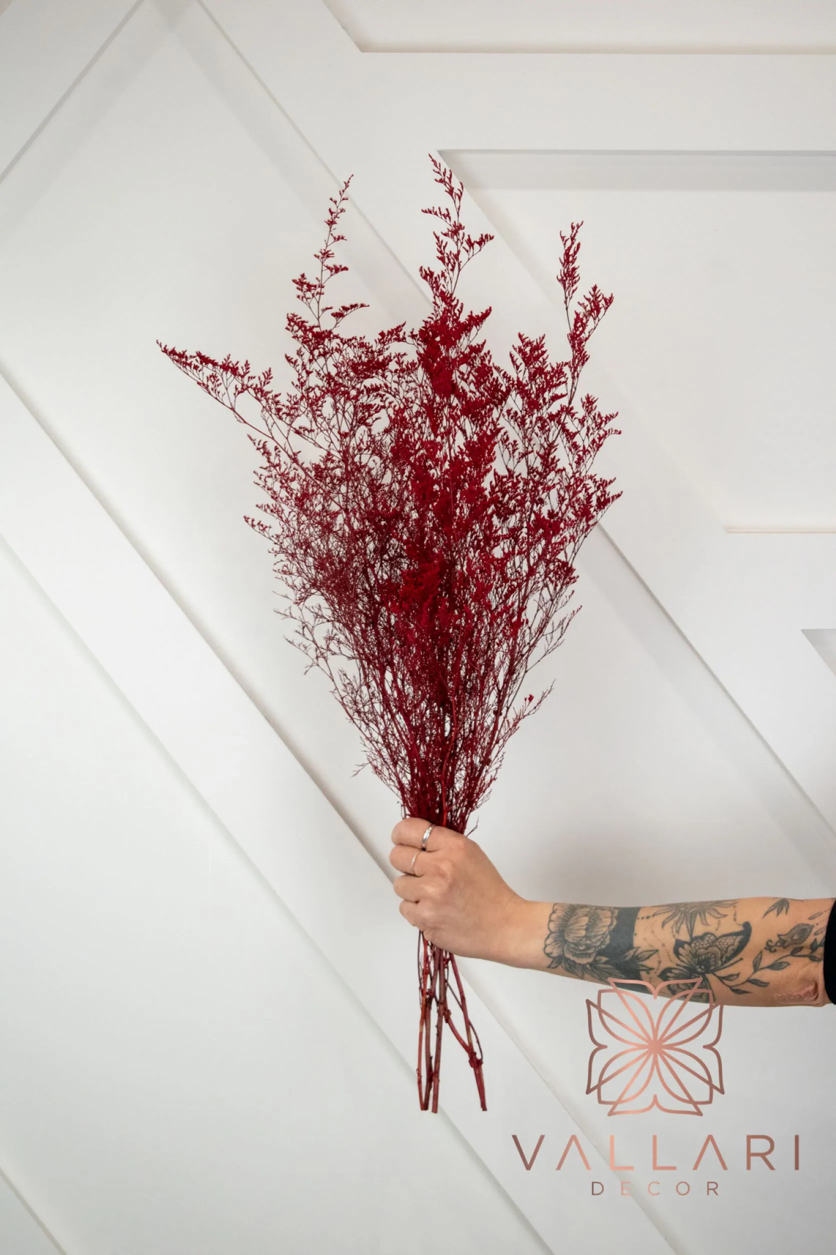 Red Preserved Caspia/Baby Breaths/Fall/Thanksgiving/Table Setting/Home Decor/Faux Decor/Decoration/Fall Season/Indoor Decor