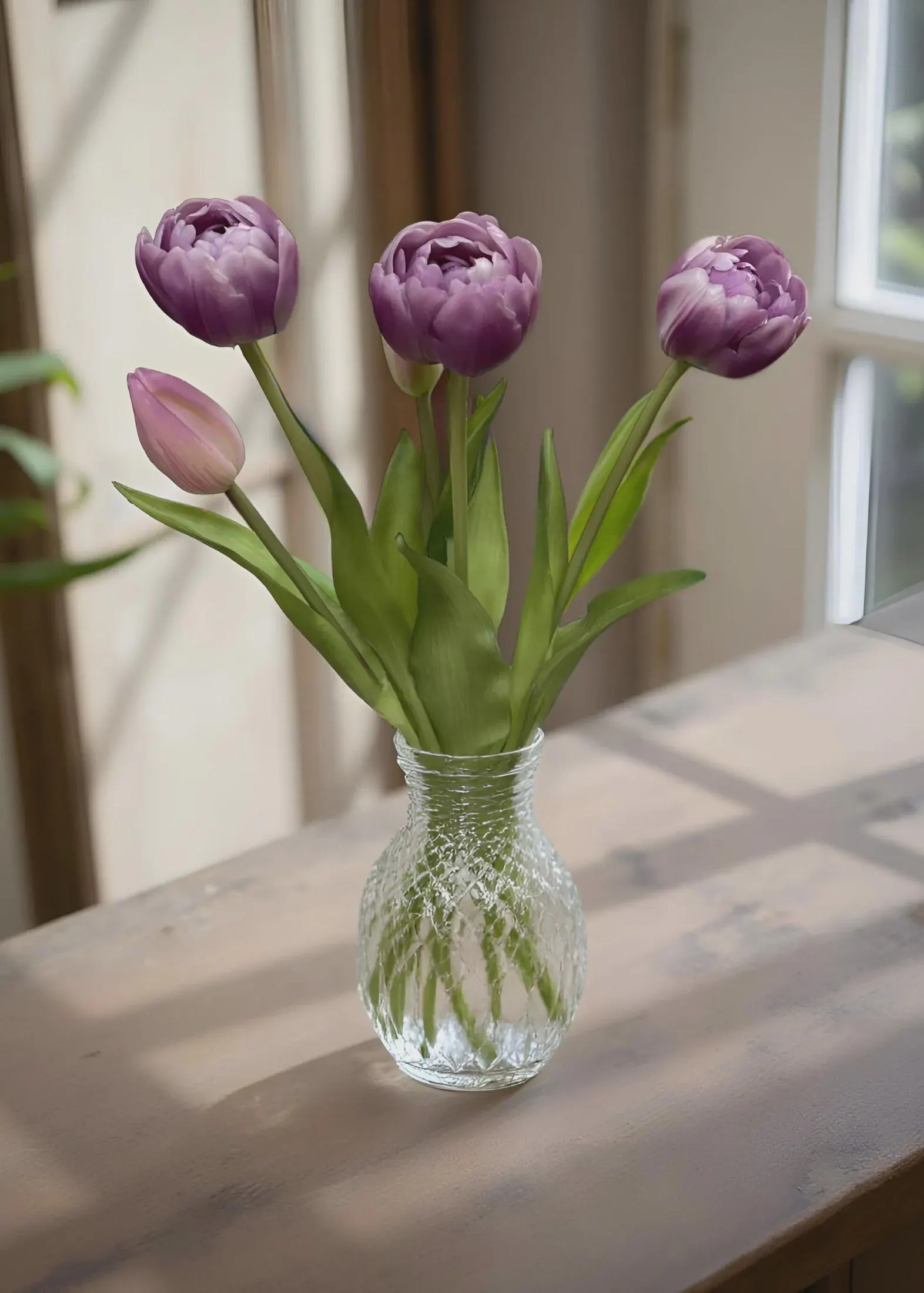 15" Fresh Touch Lavender Avant Garde Peony Tulip Bundle/Faux Spray/Autumn Decor/Holiday Decor/Fall Decor/Thanksgiving Decor/Wedding Decor