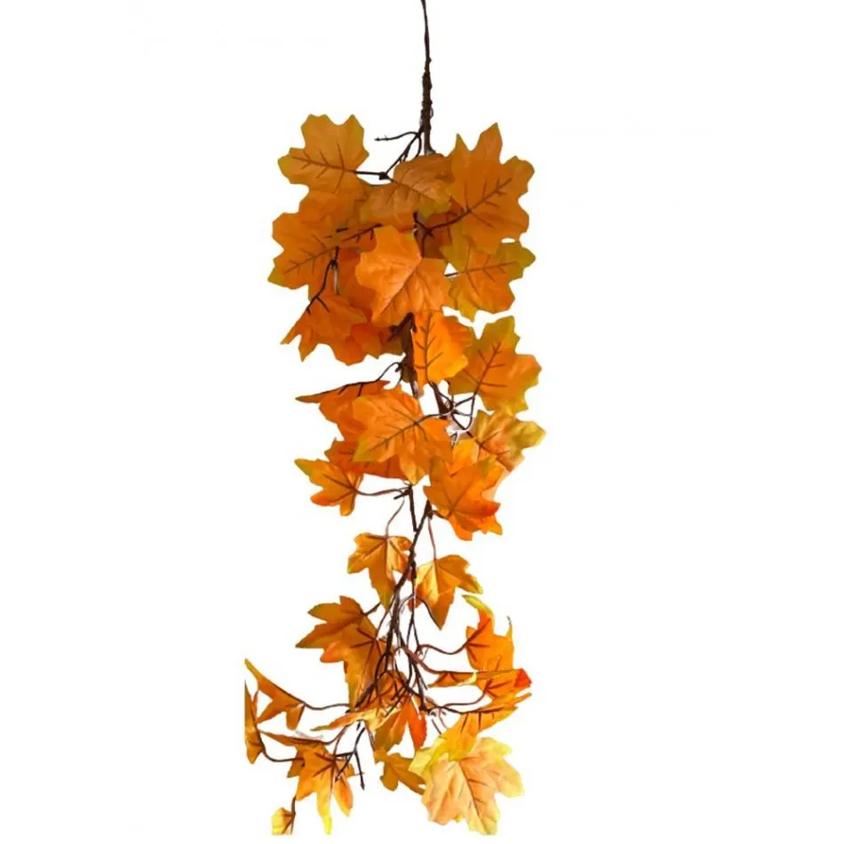 24" Hanging Fall Leaves/Sprays/ Fall Sprays/ Orange/Yellow/Terrarium DecorWedding Centerpiece Decor/Faux Flowers/Silk Flowers/Flower Bouquet