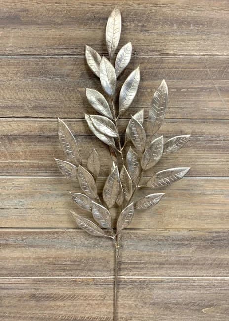 26" Champagne Magnolia Leaves Spray/Faux Spray/Autumn Decor/Holiday Decor/Fall Decor/Thanksgiving Decor/Wedding Decor