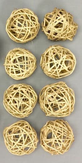 Natural Wicker Balls, 8pc Decorative Balls, Rustic Decor Ideas, Rustic Bawl Filler, Wicker Decoration,  Rustic Table Decor