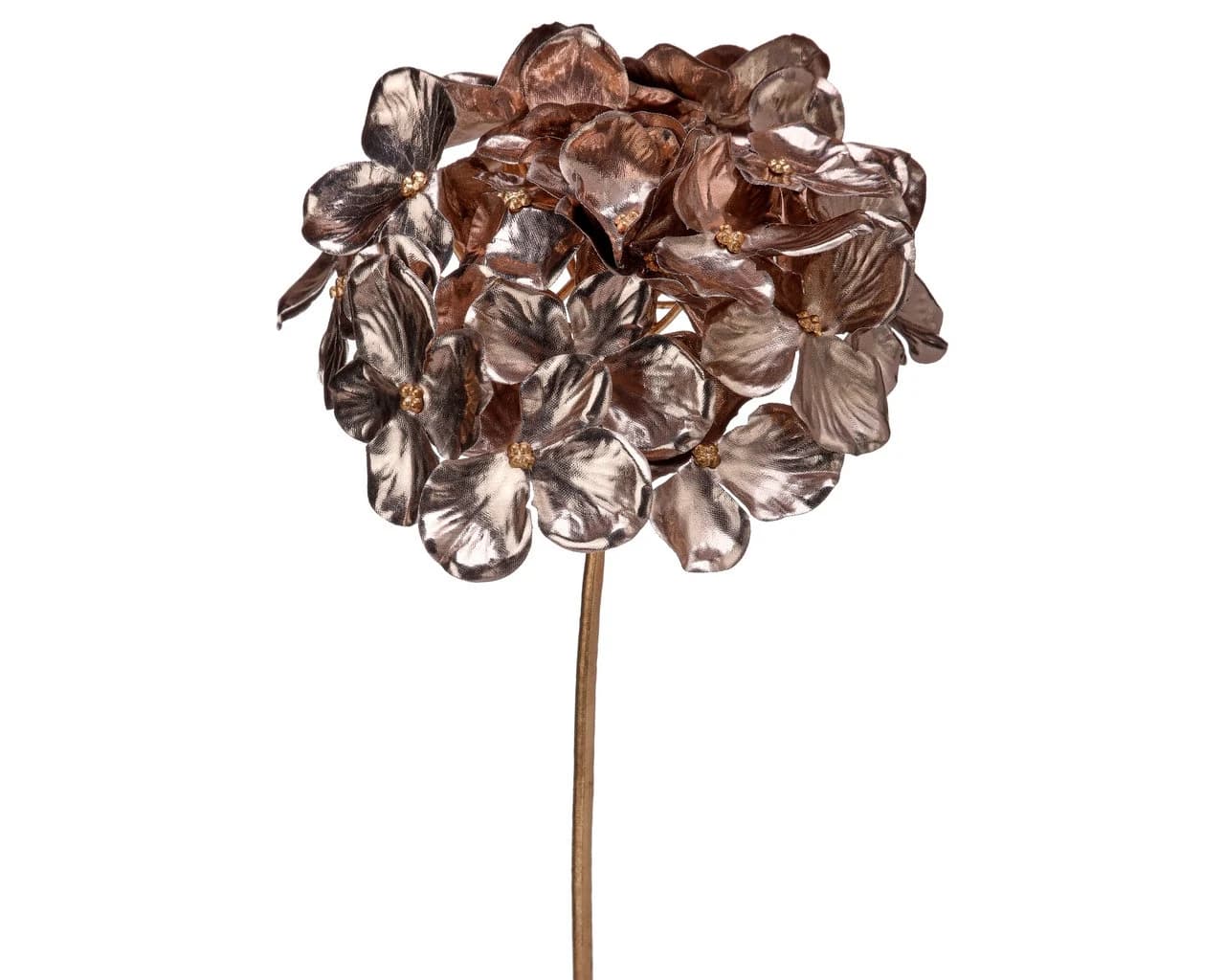 14" Champagne Metallic Hydrangea Pick/Spray/Wedding Decor/Holiday Decor/Table Decor/Cedar Spray/Natural Spray/DIY Craft/Holiday DIY