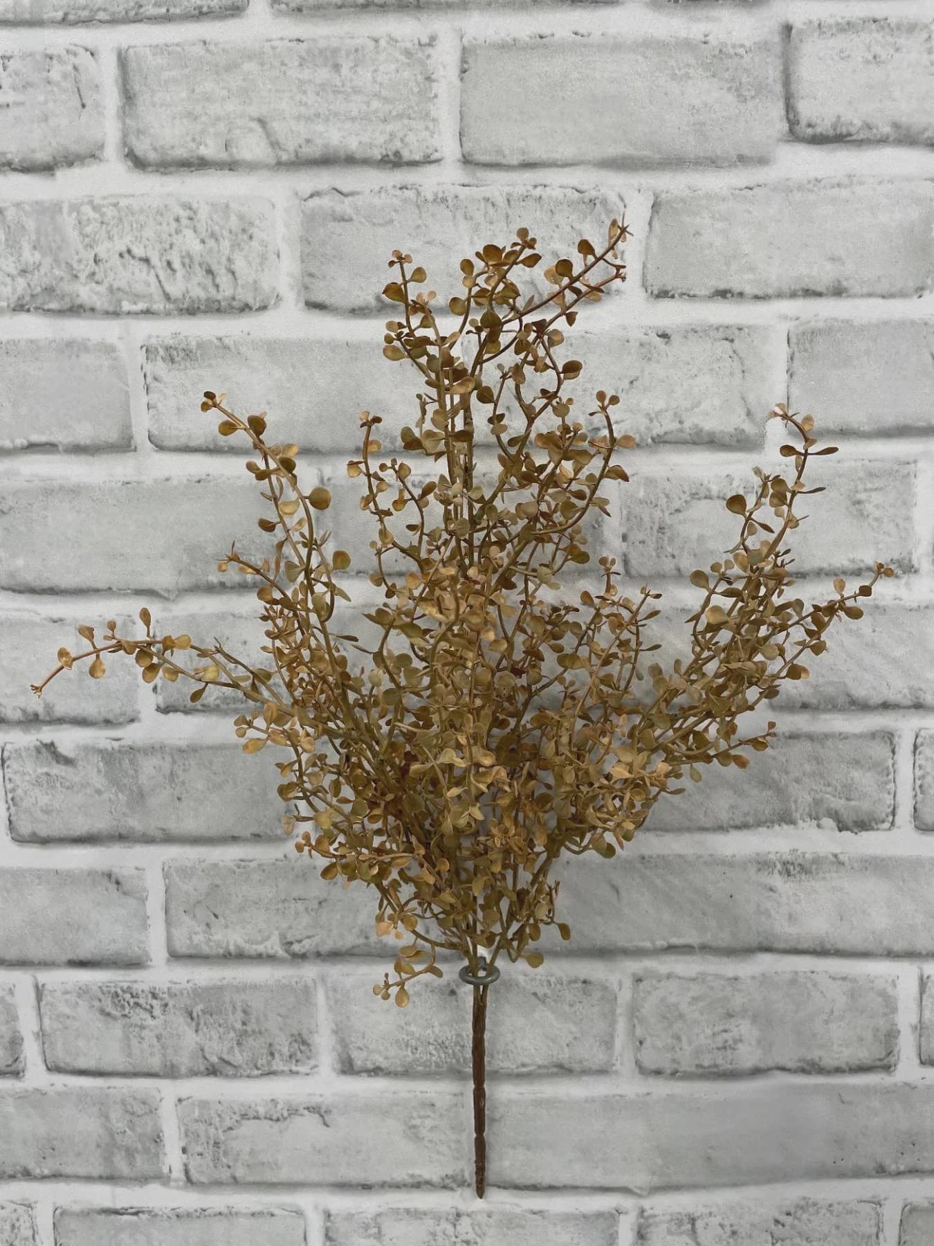 20" Fall Cream Baby Tears Bush - Artificial Autumn Foliage, Faux Trailing Fine Creamery Pick,Silk Filler for Wedding Centerpieces & Holiday